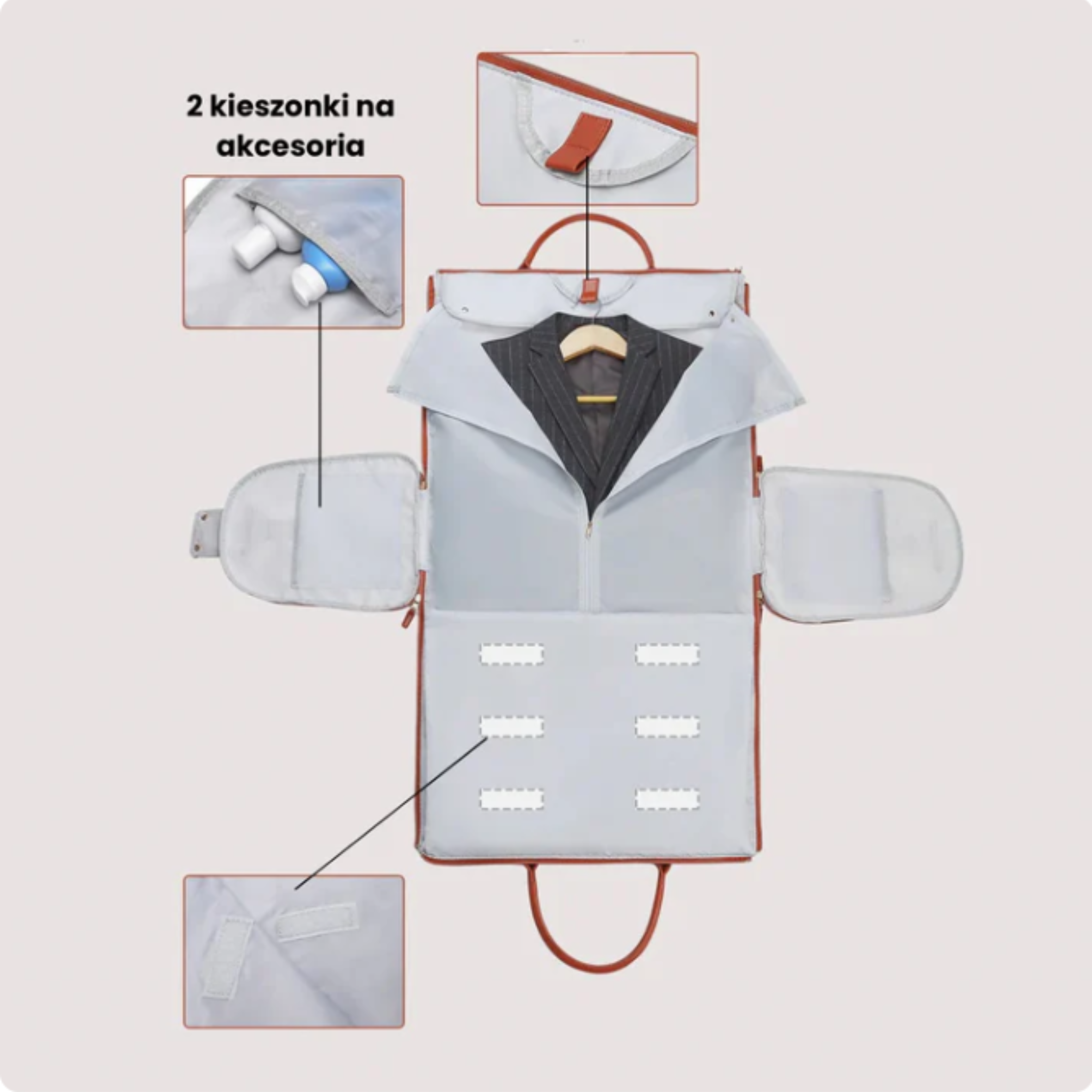 Beżowa Torba Damska JetBag™